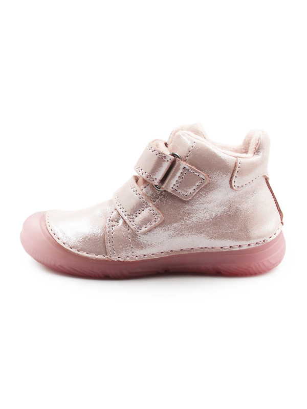 Różowe Buty Dla Dziewczynki na Jesień Świecące w Ciemności Ocieplane DD STEP A082-62750AM Rose Gold