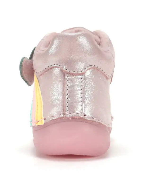 Różowe Buty Dla Dziewczynki na Jesień Świecące w Ciemności Ocieplane DD STEP A082-62750AM Rose Gold