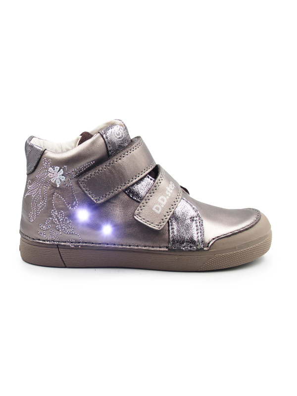 Buty Dziewczęce na Jesień Świecące LED DD STEP A068-62147AM Copper