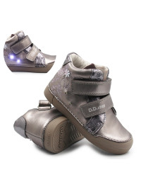 Buty Dziewczęce na Jesień Świecące LED DD STEP A068-62147AM Copper