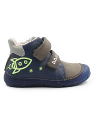 Ocieplane Buty Dla Chłopców Świecące w Ciemności DD STEP A082-62203M Royal Blue