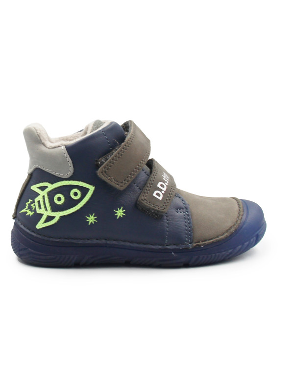 Ocieplane Buty Dla Chłopców Świecące w Ciemności DD STEP A082-62203M Royal Blue