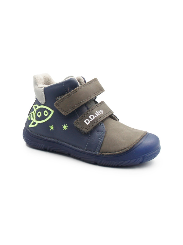 Ocieplane Buty Dla Chłopców Świecące w Ciemności DD STEP A082-62203M Royal Blue