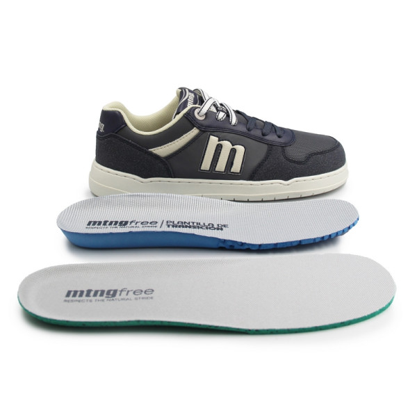 Półbuty sportowe męskie barefoot granat MTNG 84766-C59408 plity marino/nole gris oscuro