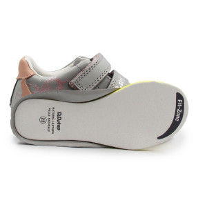 Buty Dla Dziewczynki Wiosenne Świecące LED z Jednorożcem DD STEP S050-61970 Dove Grey