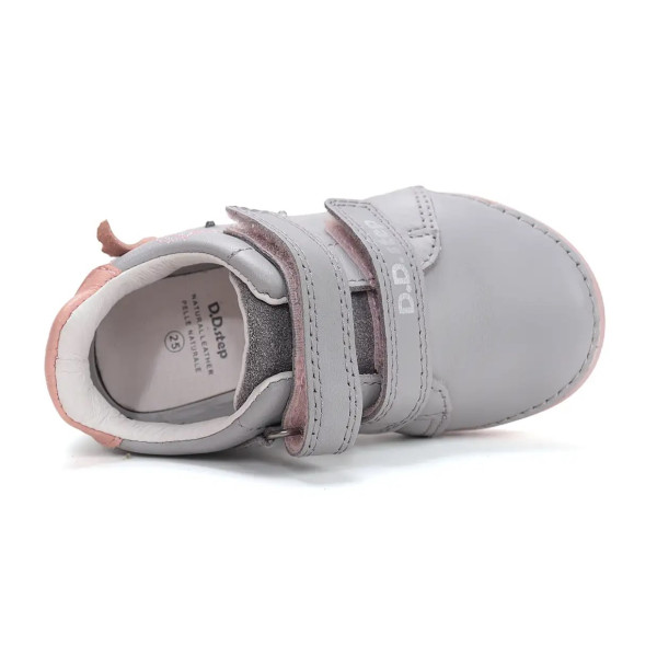 Buty Dla Dziewczynki Wiosenne Świecące LED z Jednorożcem DD STEP S050-61970 Dove Grey