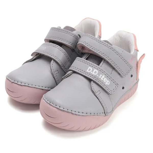 Buty Dla Dziewczynki Wiosenne Świecące LED z Jednorożcem DD STEP S050-61970 Dove Grey