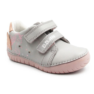 Buty Dla Dziewczynki Wiosenne Świecące LED z Jednorożcem DD STEP S050-61970 Dove Grey