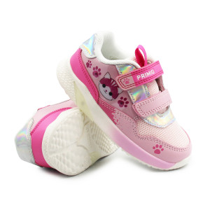 Buty Na Wiosnę dla Dziewczynek w Kotki Różowe Świecące LED Primigi 1454000
