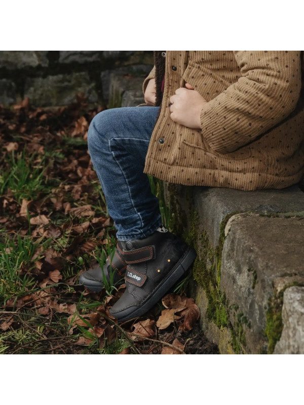 Buty Dla Chłopców Na Jesień Świecące LED DD STEP A068-62454M Marine Grey