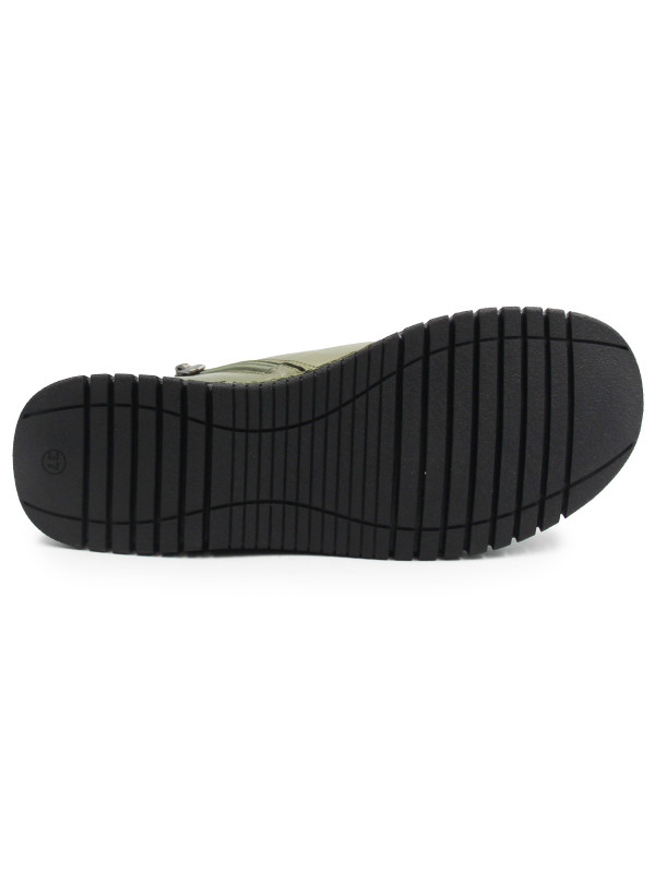 T.Sokolski MET 068-23661 khaki - botki skórzane | DlaStopy