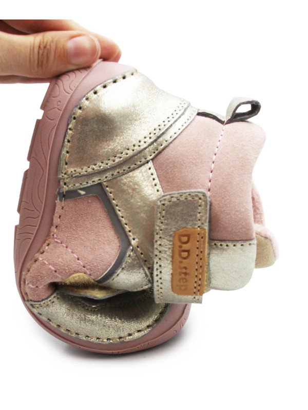 Buty Dla Dziewczynek na Jesień Barfeoot DD STEP A116-62911DLN Champagne