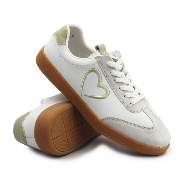 Sneakersy damskie na wiosnę ze skóry naturalnej T. Sokolski W26-652 WHITE GREEN