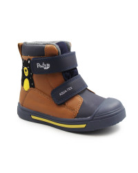 Buty Zimowe Dla Chłopczyka Ocieplane na Rzep Miś Ponte DA06-6-2143AV Chocolate