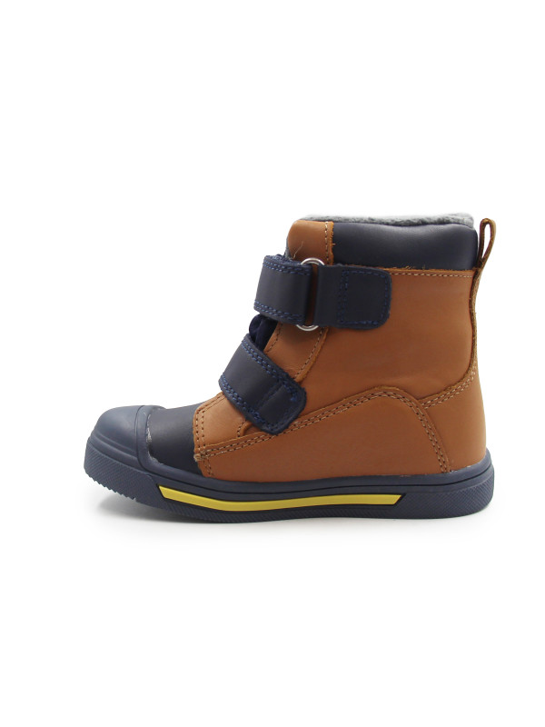 Buty Zimowe Dla Chłopczyka Ocieplane na Rzep Miś Ponte DA06-6-2143AV Chocolate