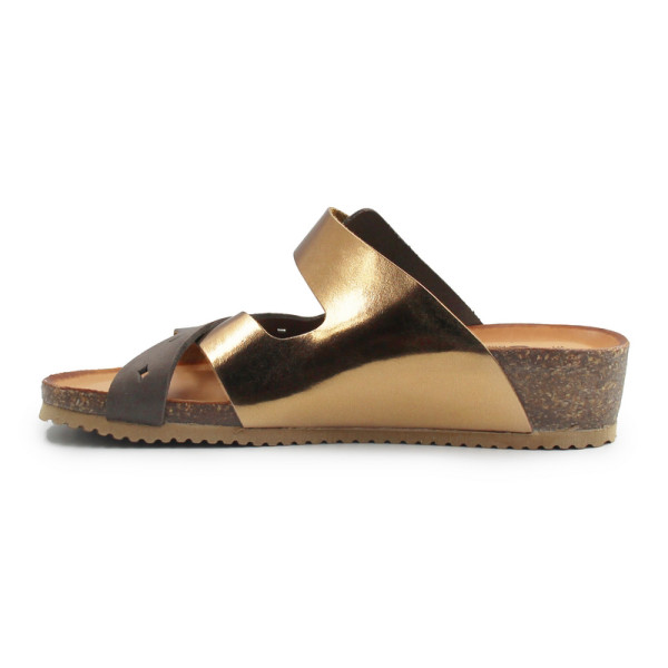 Eleganckie klapki damskie na koturnie IGI&CO 1197022