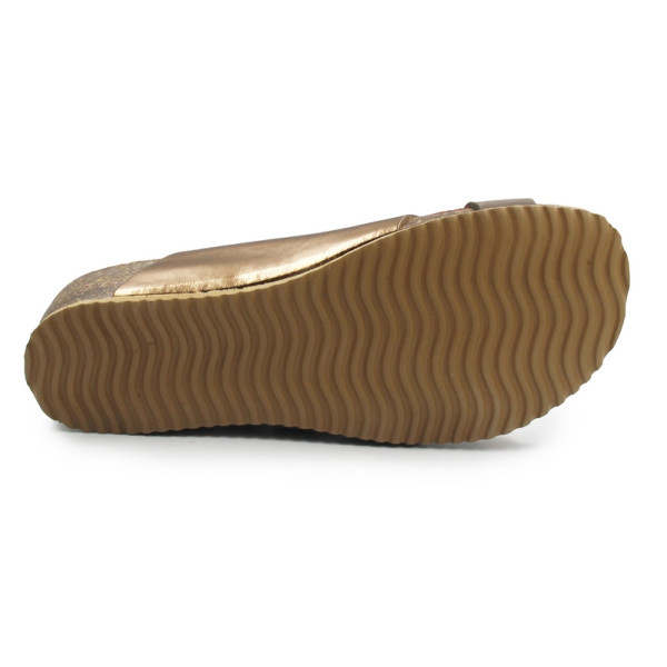 Eleganckie klapki damskie na koturnie IGI&CO 1197022