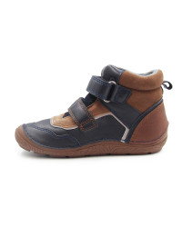 Ocieplane Buty na Jesień dla Chłopca Barefoot na Rzep DD STEP A116-62911ALZ Chocolate