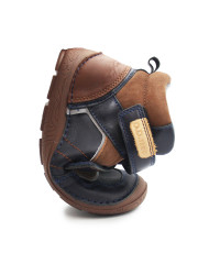 Ocieplane Buty na Jesień dla Chłopca Barefoot na Rzep DD STEP A116-62911ALZ Chocolate