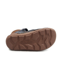 Ocieplane Buty na Jesień dla Chłopca Barefoot na Rzep DD STEP A116-62911ALZ Chocolate