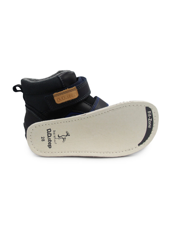 Buty Dla Chłopców na Jesień Ocieplane Barefoot Trzewiki DD STEP A116-62911BLZ Royal Blue