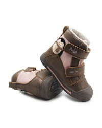 Zimowe Buty Ocieplane Dla Dziewczynek Pingwinek PONTE DA06-6-2761AZ Copper