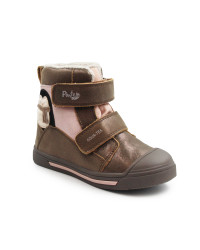 Zimowe Buty Ocieplane Dla Dziewczynek Pingwinek PONTE DA06-6-2761AZ Copper