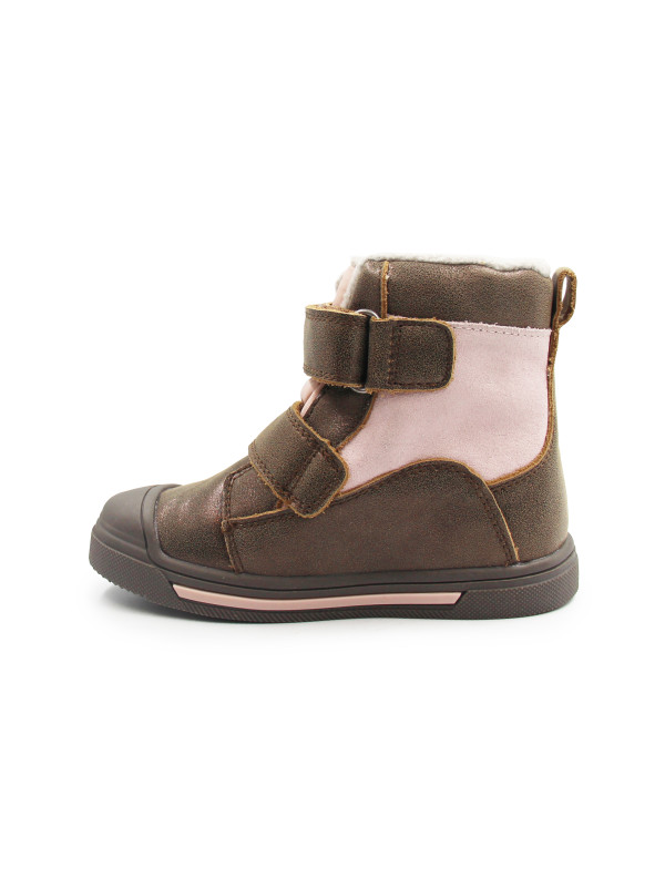 Zimowe Buty Ocieplane Dla Dziewczynek Pingwinek PONTE DA06-6-2761AZ Copper