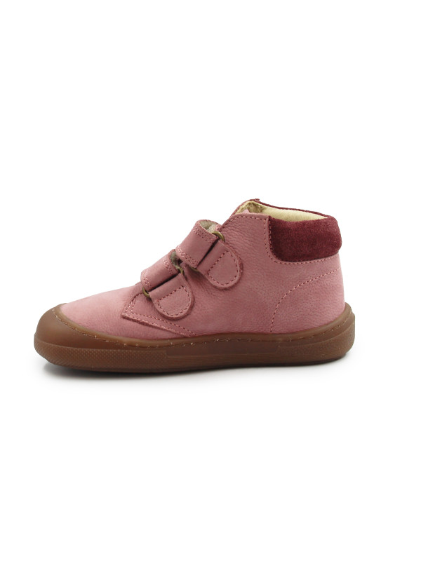 Skórzane Buty Dla Dziewczynki Na Jesień Różowe Barefoot Primigi 2411000