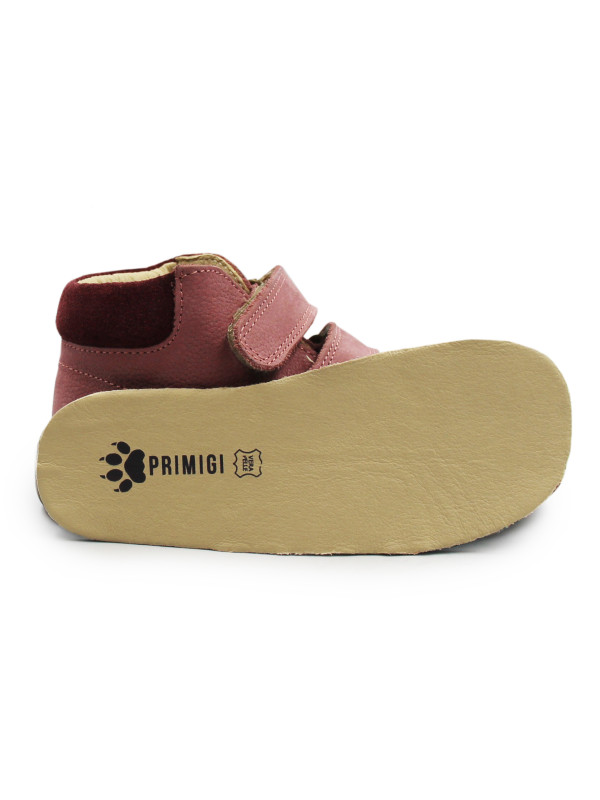 Skórzane Buty Dla Dziewczynki Na Jesień Różowe Barefoot Primigi 2411000