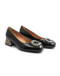 PULSO AF 1536 V eleganckie skórzane czółenka damskie