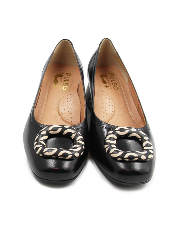 PULSO AF 1536 V eleganckie skórzane czółenka damskie