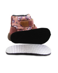 Buty Ocieplane Na Jesień Dla Dziewczynek w Jednorożce Barefoot + Wkładka Termoizolacyjna Ameko Elon Unicorn