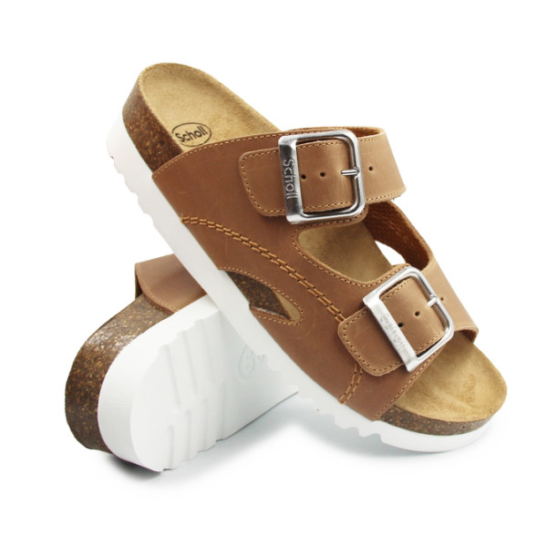 Klapki Na Lato Damskie Brąz Scholl Moldava Wedge ad Med MF230081175