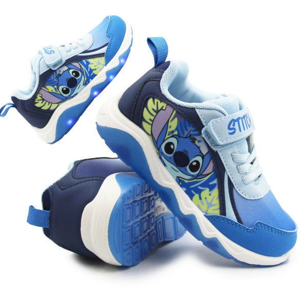 Buty Na Wiosnę Dla Chłopca Świecąca Podeszwa Stitch Bartek 87040-46