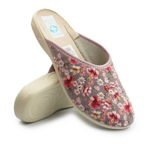 Kapcie Damskie w Kwiaty...