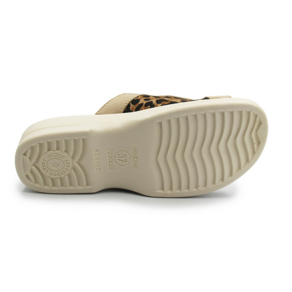 Klapki Damskie z Panterką Adanex 29647