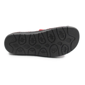 Czerwone sandały dla seniorek na lato skóra naturalna Berkemann Lisabella 03121-234