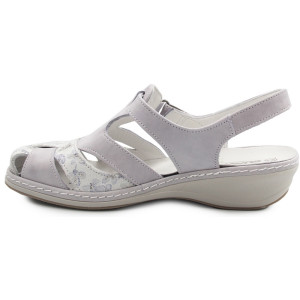 Sandały dla kobiet seniorek na lato skóra naturalna Suave 720044-91