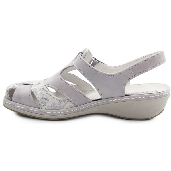 Sandały dla kobiet seniorek na lato skóra naturalna Suave 720044-91