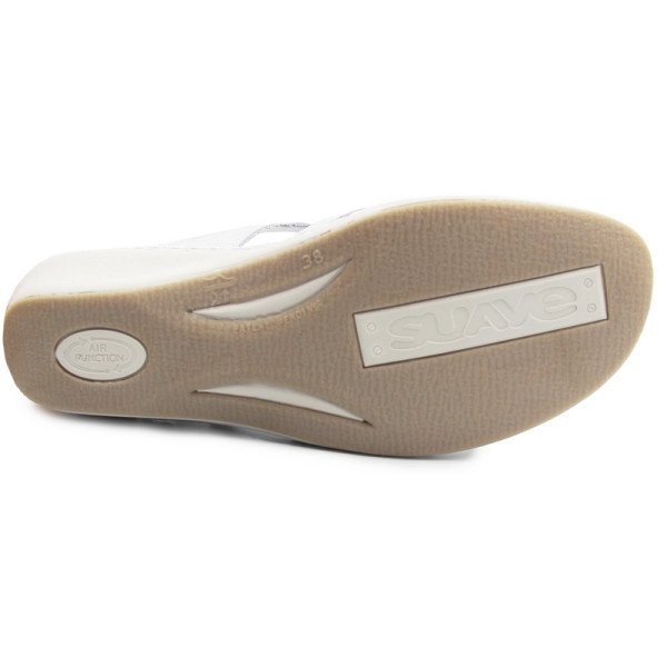 Sandały dla kobiet seniorek na lato skóra naturalna Suave 720044-91