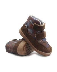 Buty Dla Chłopca Jesienne Membrana TE POR w Dinozaury Mido 72-06 Dino Taupe