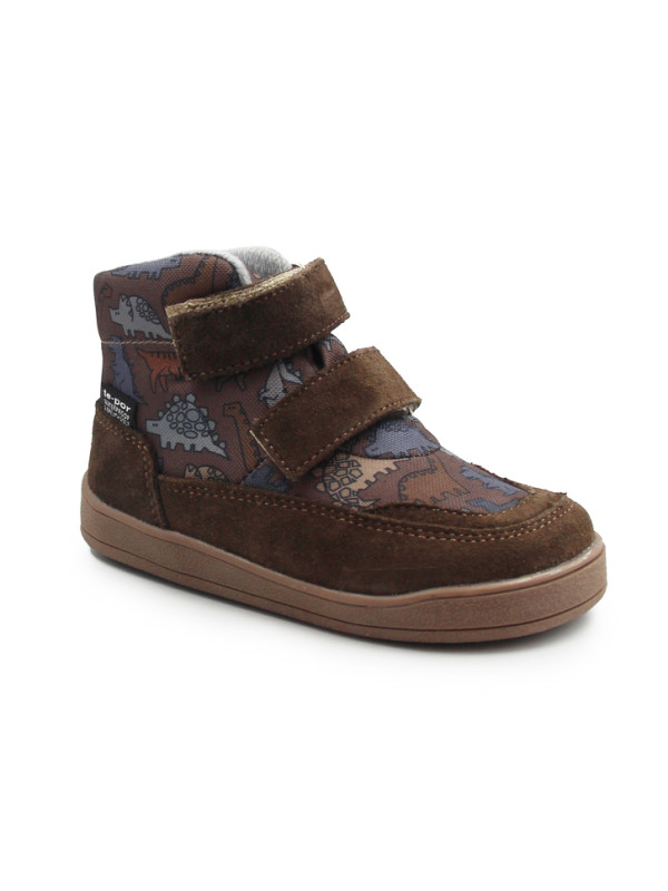 Buty Dla Chłopca Jesienne Membrana TE POR w Dinozaury Mido 72-06 Dino Taupe