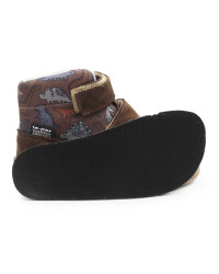 Buty Dla Chłopca Jesienne Membrana TE POR w Dinozaury Mido 72-06 Dino Taupe