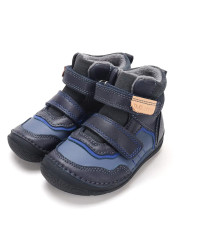 Buty Dla Chłopców na Jesień Ocieplane Barefoot Trzewiki DD STEP A116-62911BLZ Royal Blue
