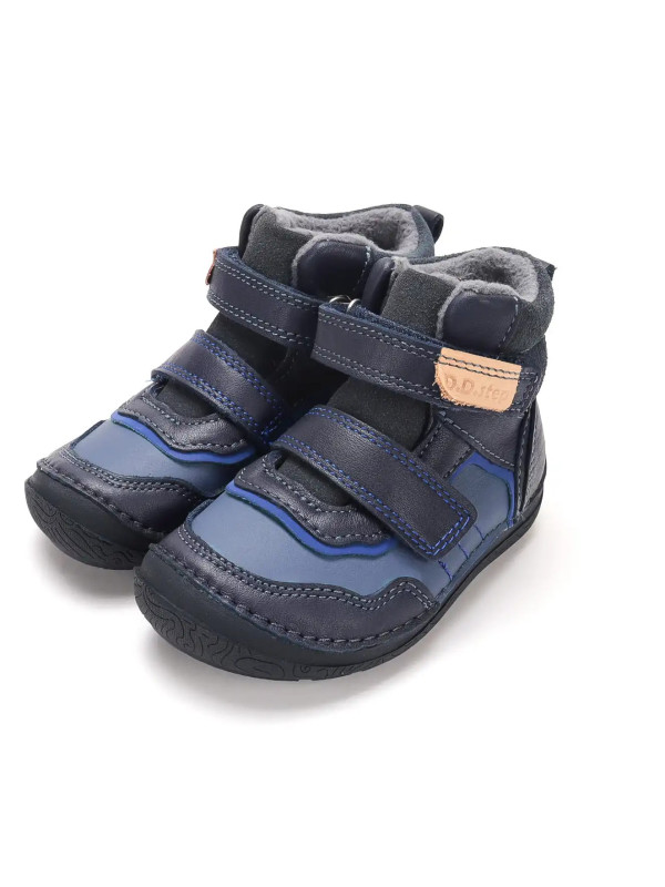 Buty Dla Chłopców na Jesień Ocieplane Barefoot Trzewiki DD STEP A116-62911BLZ Royal Blue