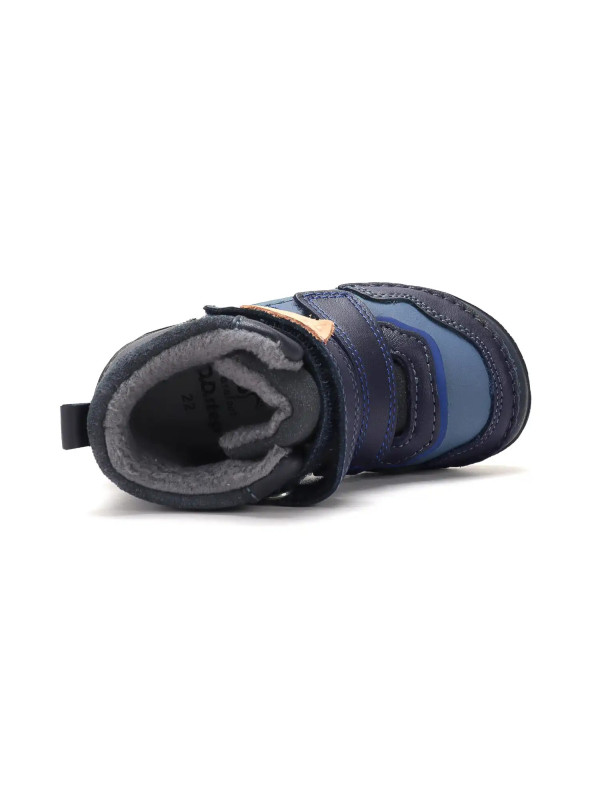 Buty Dla Chłopców na Jesień Ocieplane Barefoot Trzewiki DD STEP A116-62911BLZ Royal Blue