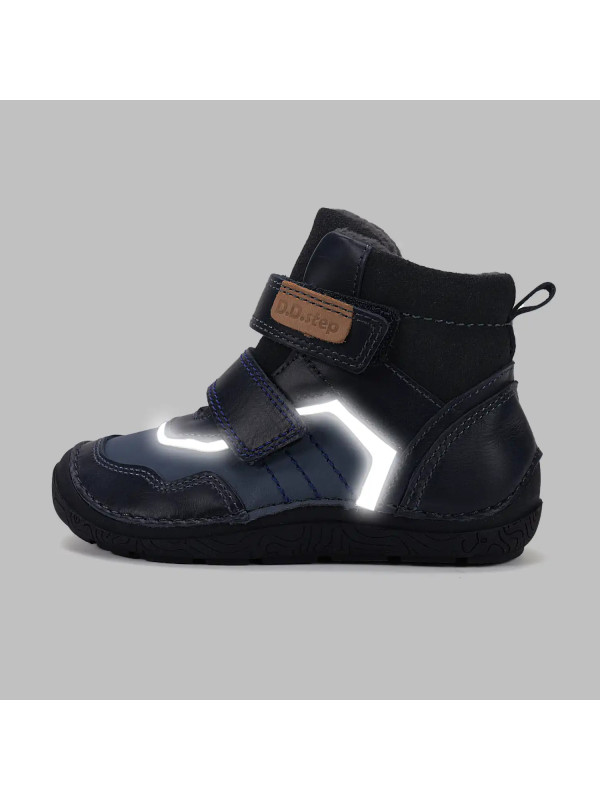 Buty Dla Chłopców na Jesień Ocieplane Barefoot Trzewiki DD STEP A116-62911BLZ Royal Blue