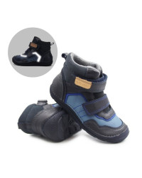 Buty Dla Chłopców na Jesień Ocieplane Barefoot Trzewiki DD STEP A116-62911BLZ Royal Blue