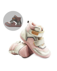 Buty Dla Dziewczynek na Jesień Barfeoot DD STEP A116-62911DLN Champagne